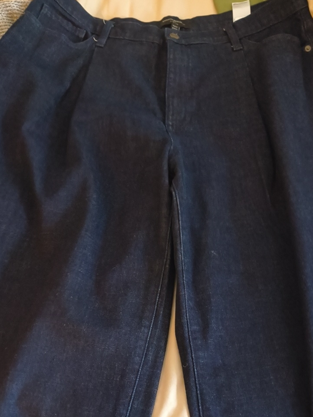 Banana Republic Women's Dark Blue Wide Leg Jeans